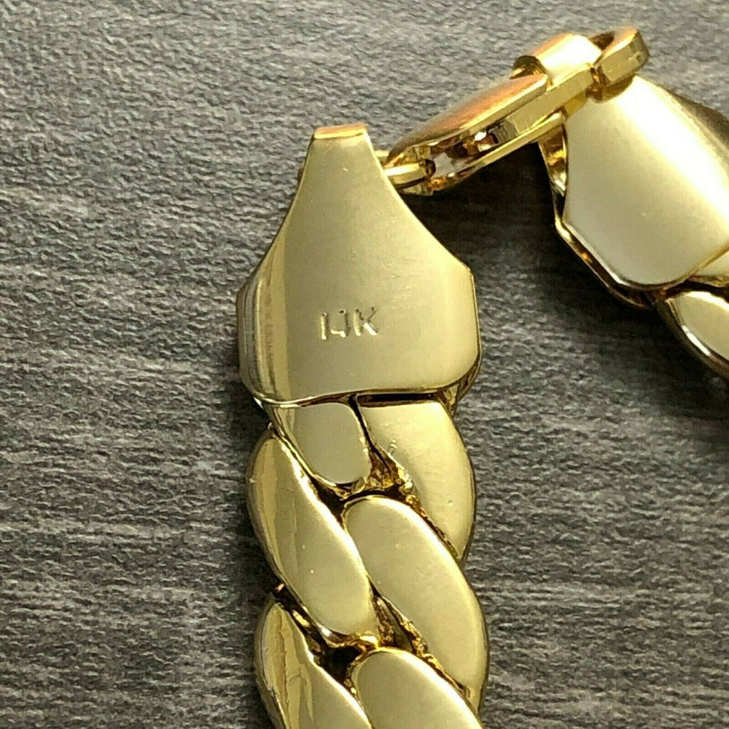 14kt Gold Stamped 9 Bracelet